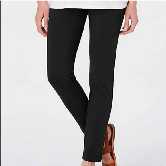 J.Jill  pure Jill LT black  pants knit cotton blend XS - Picture 1 of 11
